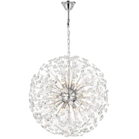 Telbix Lerida 12 Light Round Pendant Chrome
