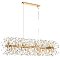 Telbix Lerida 12 Light Rectangular Pendant Gold