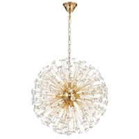 Telbix Lerida 9 Light Round Pendant Gold