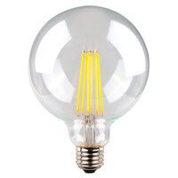SAL 8W LED Spherical G125 Clear ES Dimmable 2700K