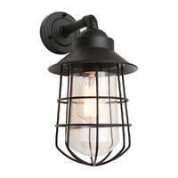 Cougar Lincoln Exterior Wall Light Black