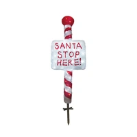 Acrylic Stop Here Sign 1m