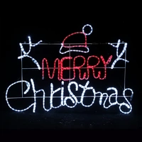 Merry Christmas Rope Sign 1.2m