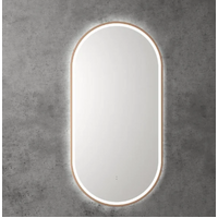 Aulic Beau Monde 450mm Brushed Bronze Tri Colour Dimmable LED Bathroom Mirror