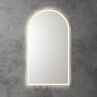 Aulic Canterbury 500mm Brushed Gold Tri Colour Dimmable LED Bathroom Mirror
