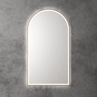 Aulic Canterbury 500mm Brushed Bronze Tri Colour Dimmable LED Bathroom Mirror
