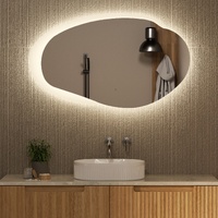Aulic Evanston LED Mirror 1100mm Matte White Backlit