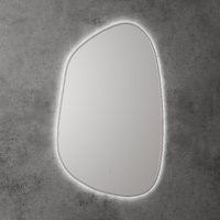 Aulic Tarcoola LED Bathroom Mirror Brushed Nickel Frame 550mm