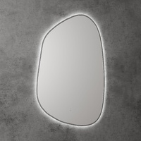Aulic Tarcoola LED Bathroom Mirror Gun Metal Frame 550mm