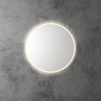 Aulic Windsor 703mm Brushed Gold Tri Colour Dimmable LED Bathroom Mirror
