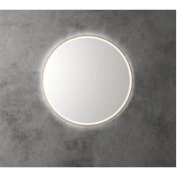 Aulic Windsor 703mm Brushed Bronze Tri Colour Dimmable LED Bathroom Mirror