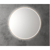 Aulic Windsor 903mm Brushed Bronze Tri Colour Dimmable LED Bathroom Mirror