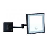 Ablaze LS205CSMCB 3X Square Magnification Mirror with Light Black