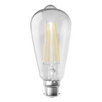 SAL Vintage Deco 8W BC LED Filament Lamp Pear 3K