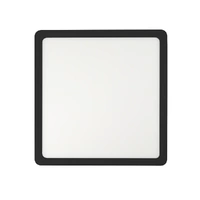 Telbix Lunos 30cm Square Oyster Black