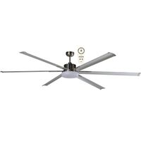 Martec Albatross 1800mm/72" Ceiling Fan Brushed Nickel With Light