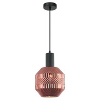CLA Maraca Copper Glass Jar Pendant Light