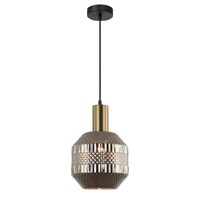 CLA Maraca Chrome Glass Jar Pendant Light
