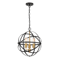 MDA Apollo 40cm Iron Pendant Light Bronze Gold