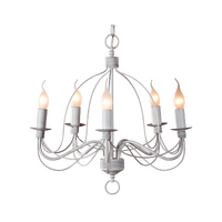 MDA Candice 5 Light Chandelier French White