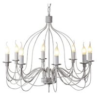 MDA Candice 8 Light Pendant French White