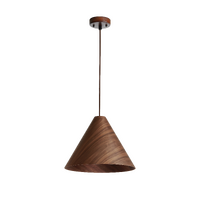 MDA Hugo Small 25cm Timber Pendant Walnut