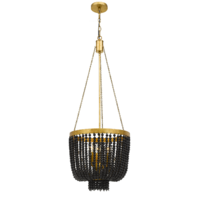MDA Maddisson Small 40cm Chandelier Black/Gold