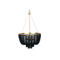 MDA Maddisson Large 70cm Chandelier Black/Gold