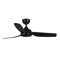 Martec Daytona 52" DC Smart IP Rated Ceiling Fan Black