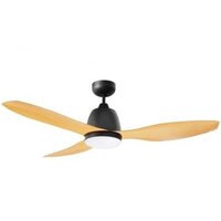 Martec Elite Ceiling Fan Black/Bamboo with Light