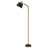 Mercator Robin Floor Lamp Black Gold E27 Modern Floor Lamp