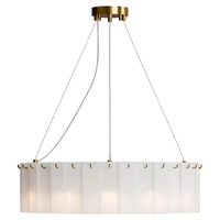 Calibo Mirage 600mm Brass and Alabaster 12 Light E14 Round Pendant Light