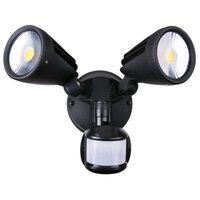 Martec Fortress Double Floodlight Black Sensor