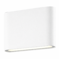 Martec Integra White 6W LED Up Down Wall Light Tricolour