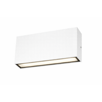 Martec Modus White 10W LED Up Down Wall Light Tricolour