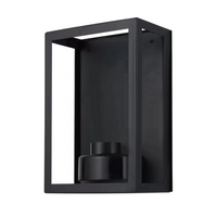 Martec Vancouver Matt Black E27 Small Exterior Wall Light