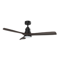 Martec Mallorca Mini 42" DC Ceiling Fan Black/Walnut with Light