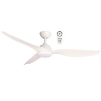 Martec Malibu DC Ceiling Fan White Satin with LED Light