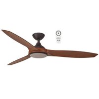 Martec Newport DC Ceiling Fan Old Bronze/Walnut with Light