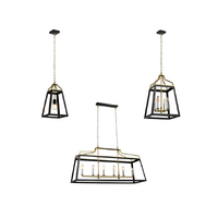 Telbix Montreal Pendant Antique Gold/Black