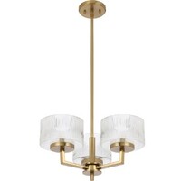 Telbix Moreno II 3 Light Pendant Antique Gold