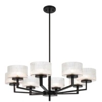 Telbix Moreno II 8 Light Pendant Black