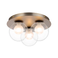 Telbix Mosari 3 Light Ceiling Light Gold