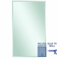 Thermogroup Ablaze Montana 1500 x 900mm Rectangular Glue-to-Wall 25mm Bevel Edge Mirror with Demister