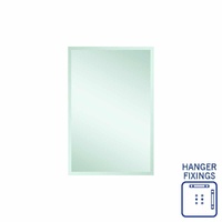 Thermogroup Ablaze Montana 600 x 900mm Rectangular Hanger Mount 25mm Bevel Edge Mirror