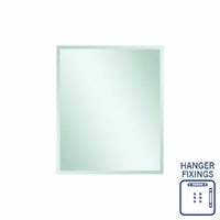 Thermogroup Ablaze Montana 900 x 750mm Rectangular Hanger Mount 25mm Bevel Edge Mirror