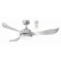 Martec Scorpion Ceiling Fan Brushed Nickel with Light