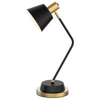 Mercator Robin Table Lamp Black Gold Desk Lamp E27