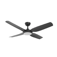Martec Viper DC 4 48" Matt Black Smart DC Ceiling Fan with LED Light and WiFi Remote