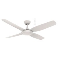 Martec Viper DC 4 52" Matt White Smart DC Ceiling Fan with LED Light and WiFi Remote